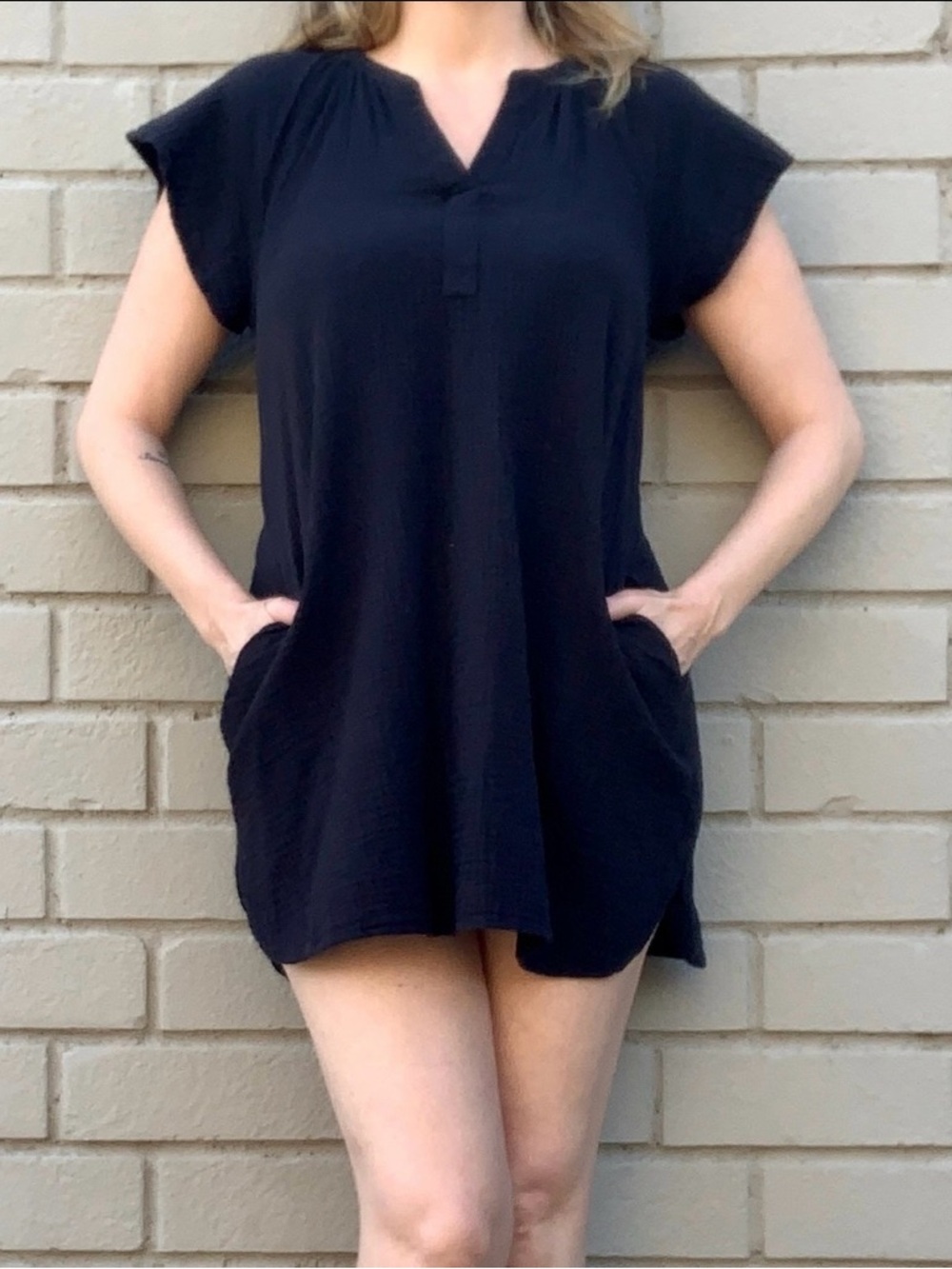 Universal Thread Black Mini Dress with Pockets